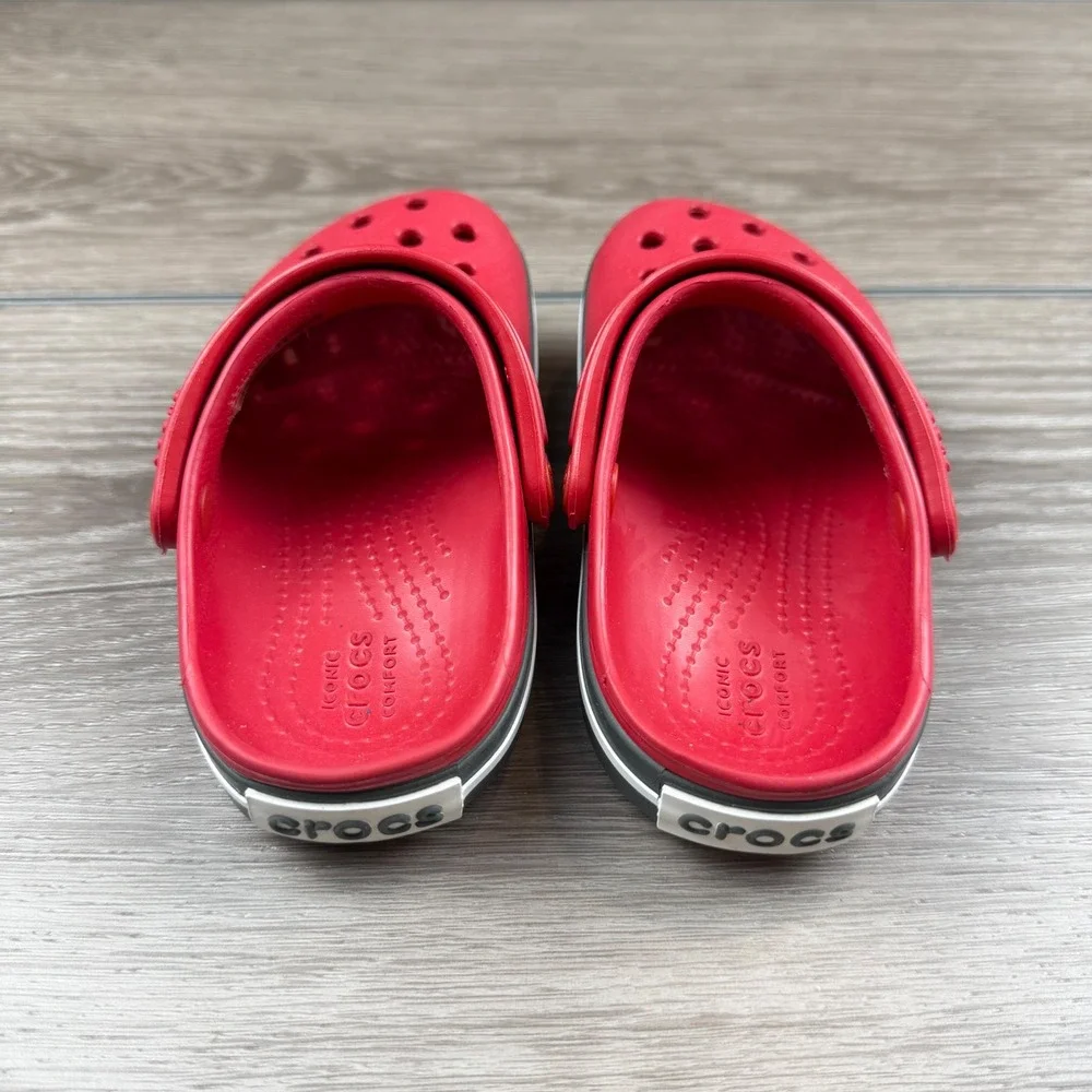Crocs Kids Clogs Crocband Slip On Red Size 8